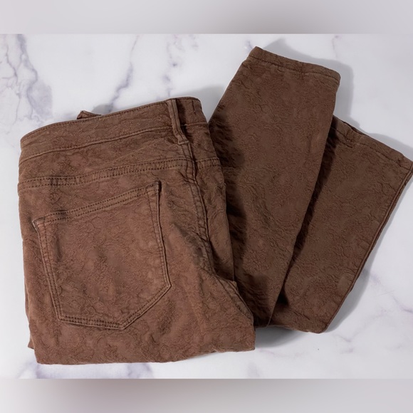 Pilcro and the Letterpress Serif Size 28 Anthropologie Textured Pants - Picture 2 of 13